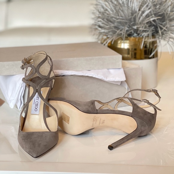 Jimmy Choo Lancer heels. Color: Dark Grey Size: 38.5 - Picture 2 of 3